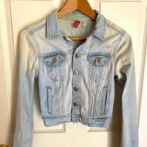 H&M Denim women light blue jacket/blazer